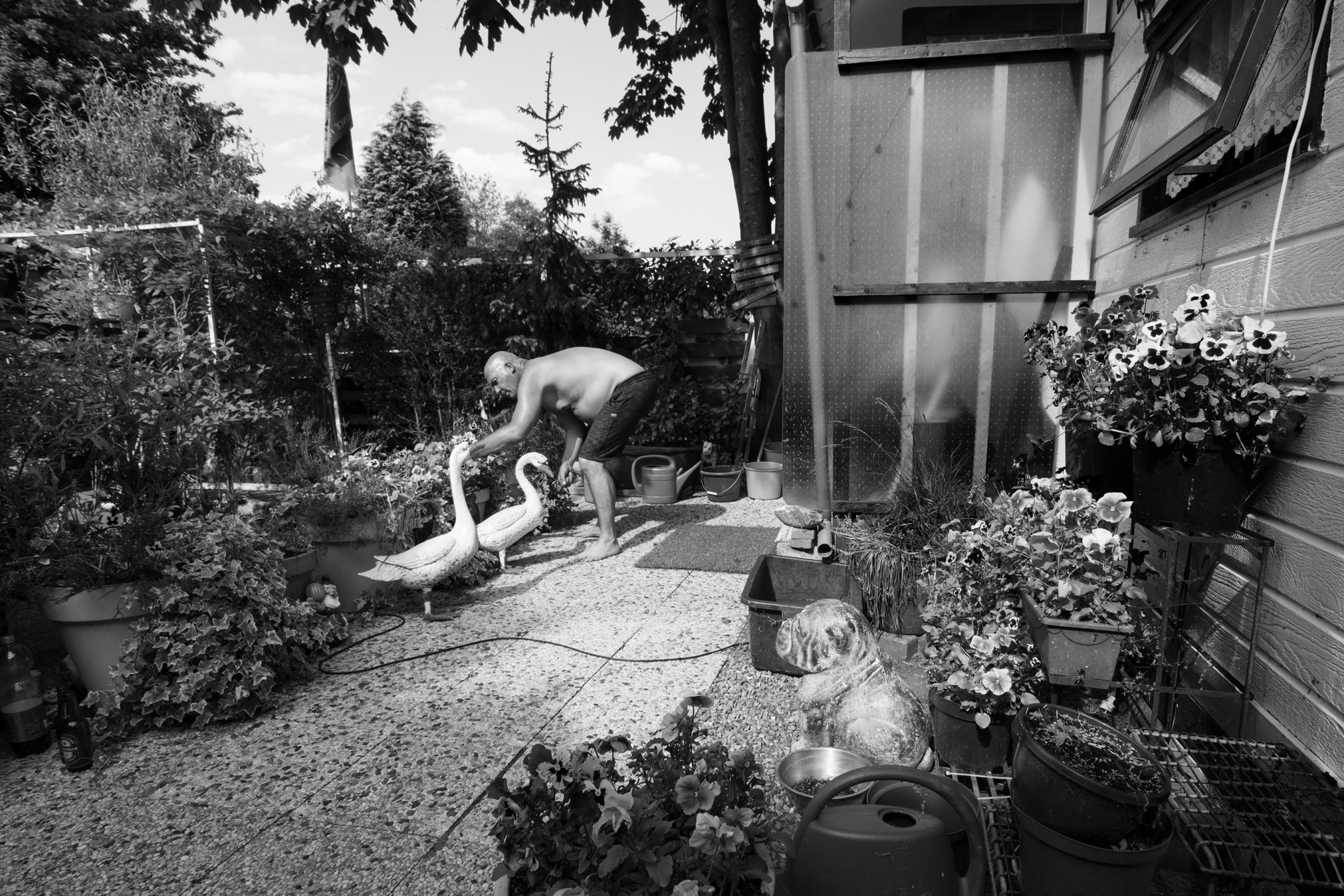 John in the garden - Documentary Photography